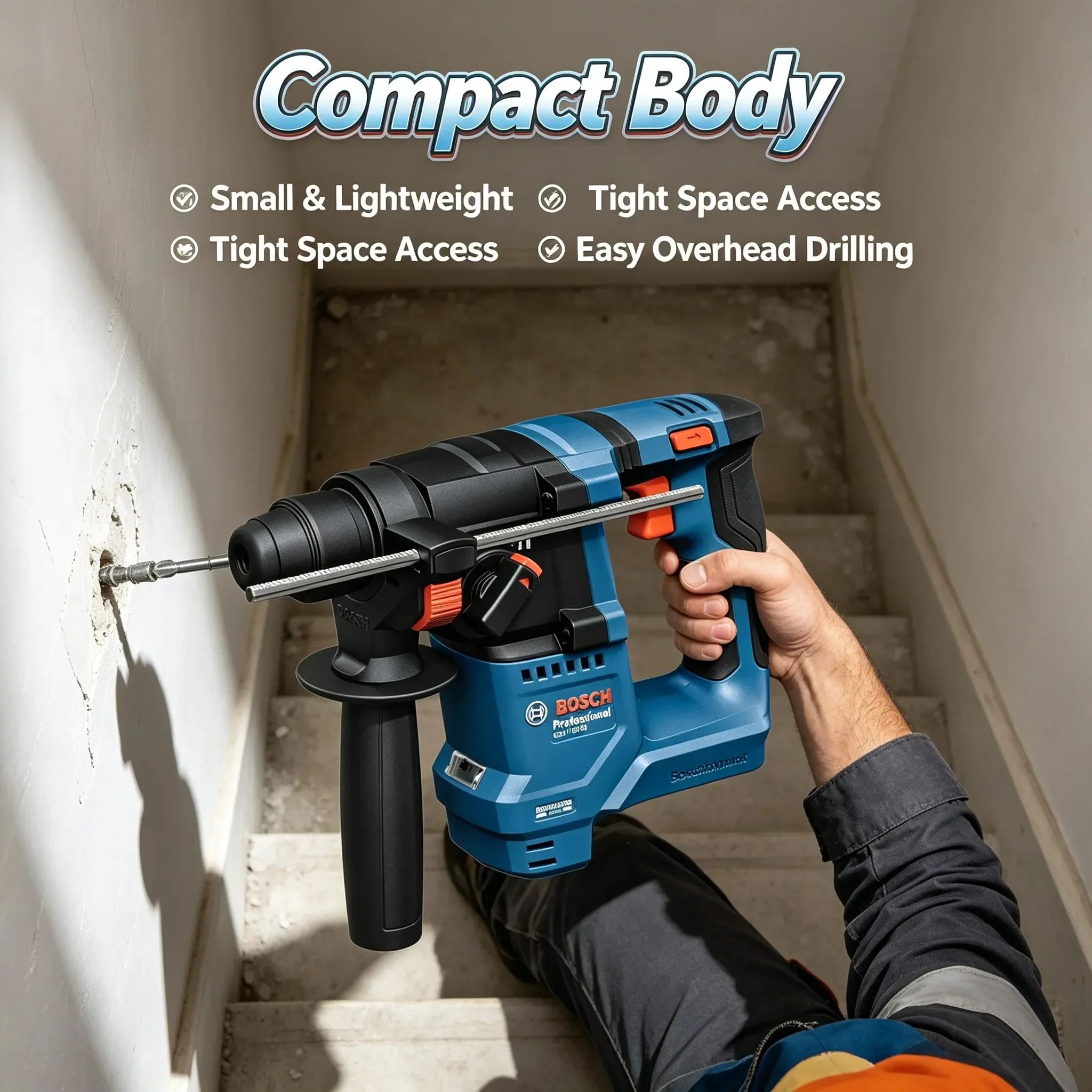 BOSCH GBH 18V-18 Palu Putar Ni - Power Tools Professional ulasan dan harga