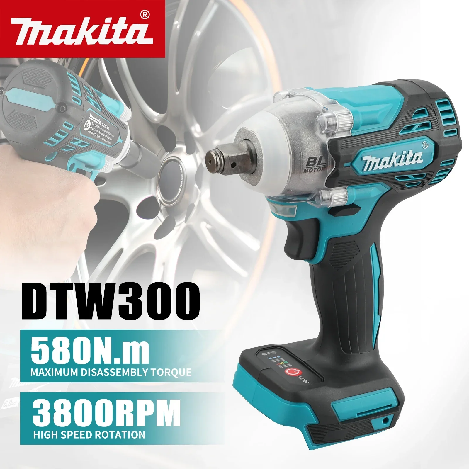 Set Peralatan Ganda Makita 18V - Makita Drill Dtw300 ulasan dan harga